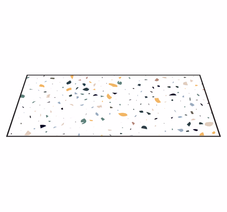 Vinyl Teppich geometrisch terrazzo-inspiration - TenStickers