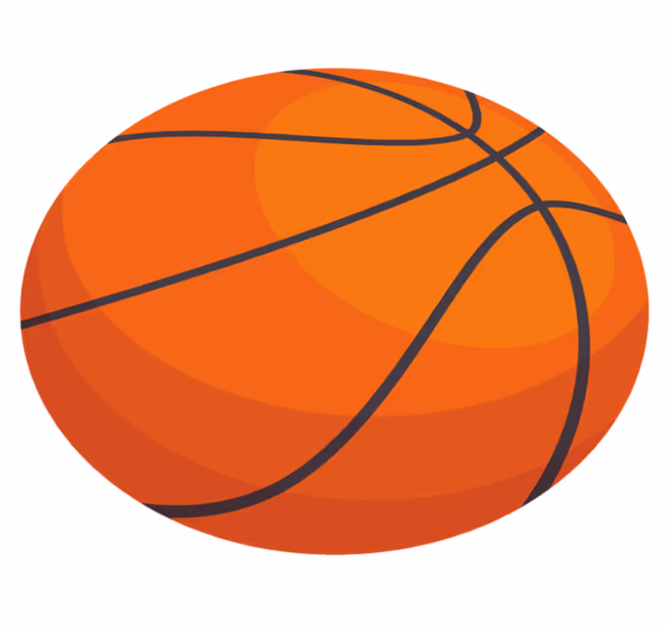 Vinylteppich kindlich basketball-muster - TenStickers