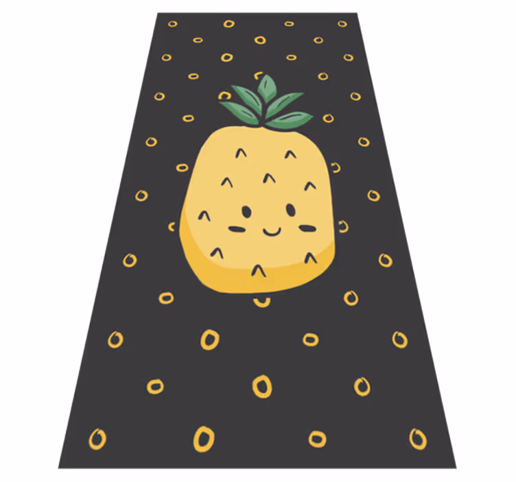 Vinyl Teppich Kinder fröhliche ananas - TenStickers