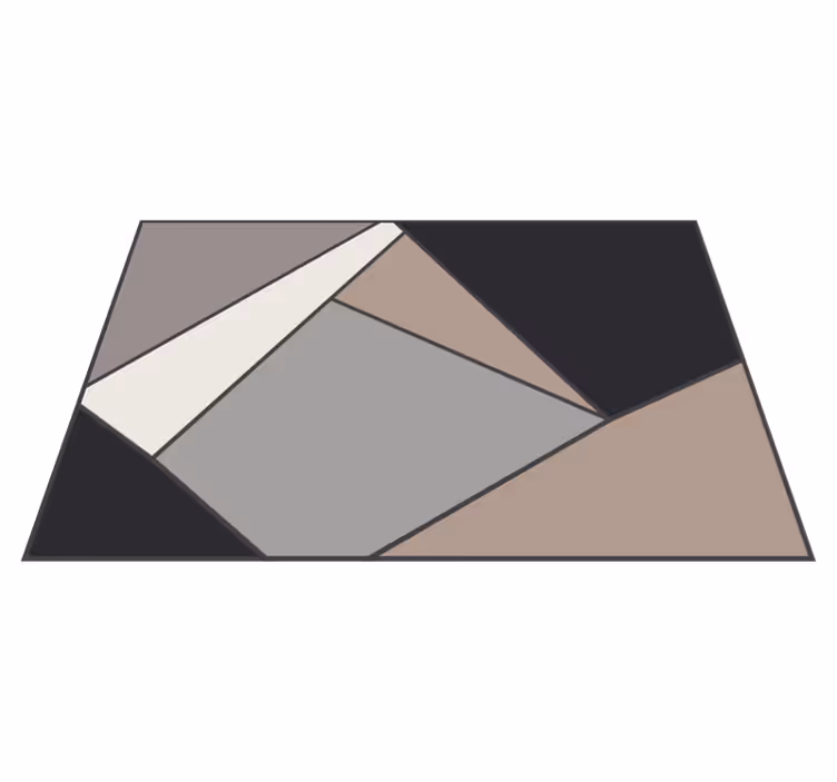 Vinyl Teppich geometrisch vinyl mit geometrischen formen - TenStickers