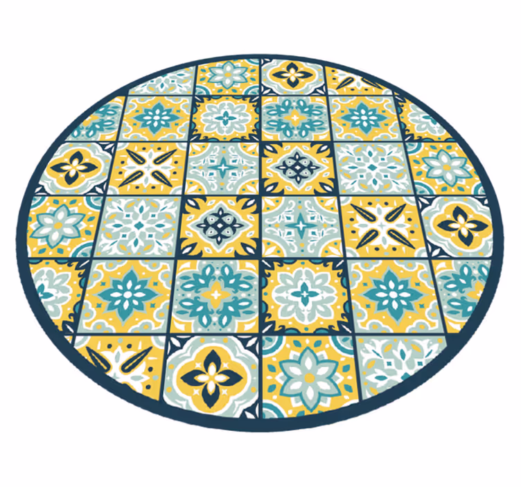 Vinyl Teppich Mosaik kreisförmiges mosaik - TenStickers