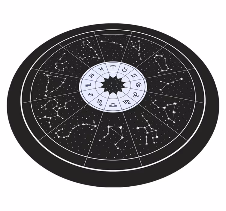 Vinyl Teppich Schlafzimmer himmlischer tierkreis - TenStickers