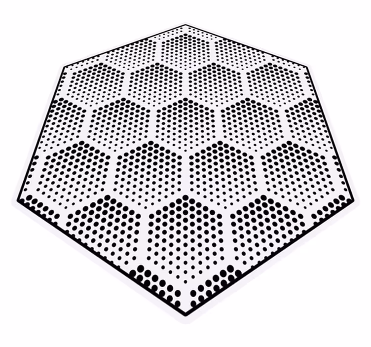 Vinylteppich geometrisch Punktzahlen - TenStickers