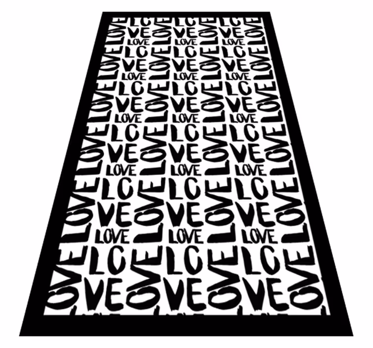 Vinyl Teppich Spruch ausdrucksstarker liebestext - TenStickers