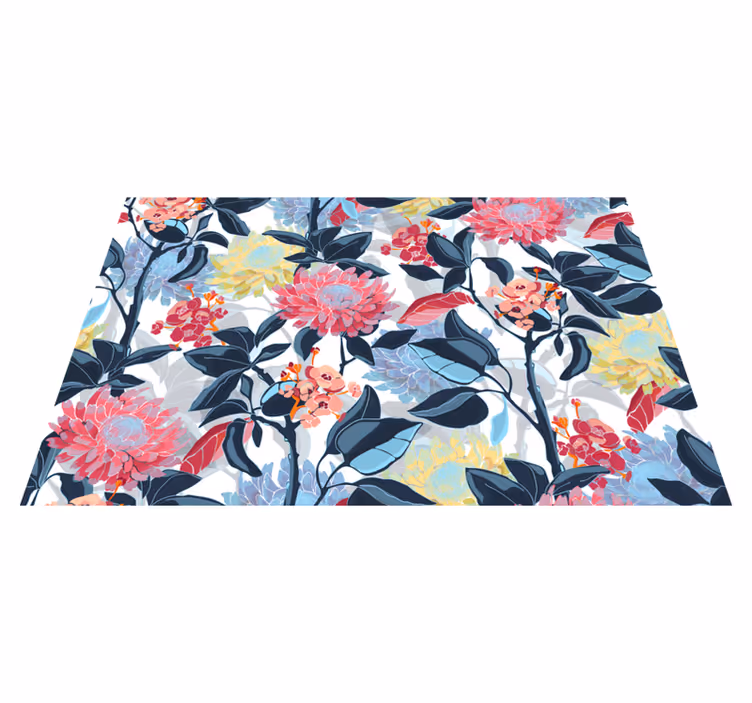 Vinyl Teppich Blumen blumenarrangementdetails - TenStickers