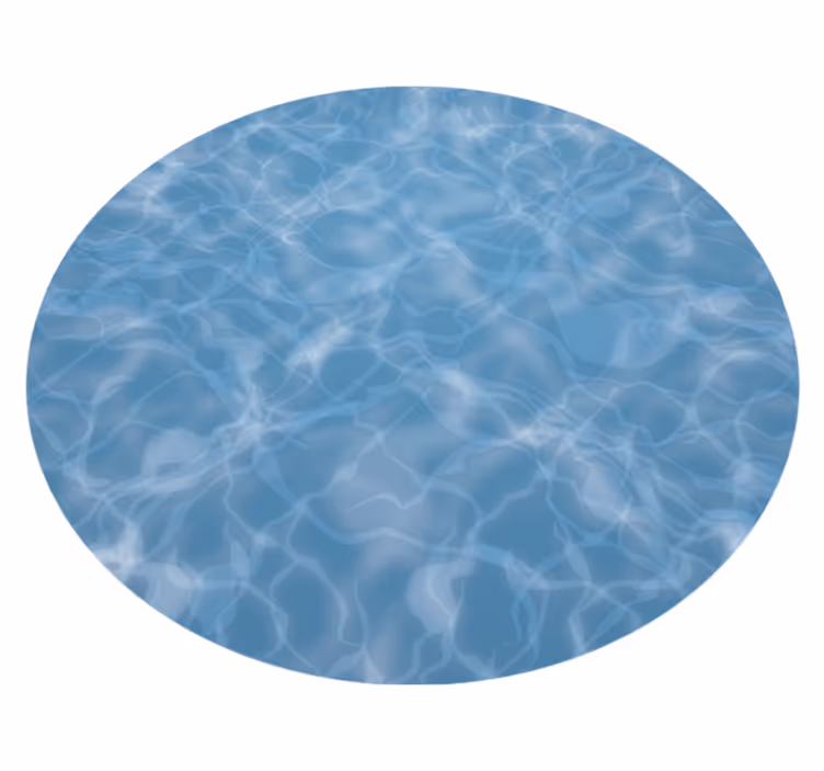 Vinyl Teppich Marmor illusion einer wasseroberfläche - TenStickers