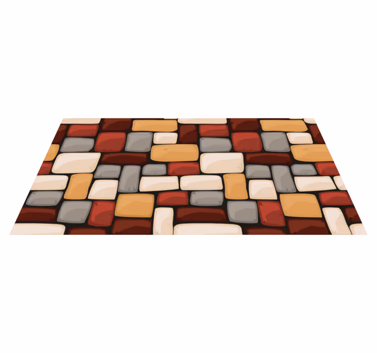 Vinyl Teppich Textur mosaik-textur-mischung - TenStickers