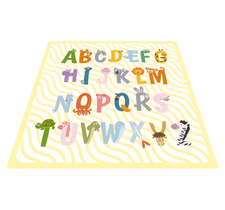 Vinyl Teppich Alphabet alphabet-spielzeit - TenStickers