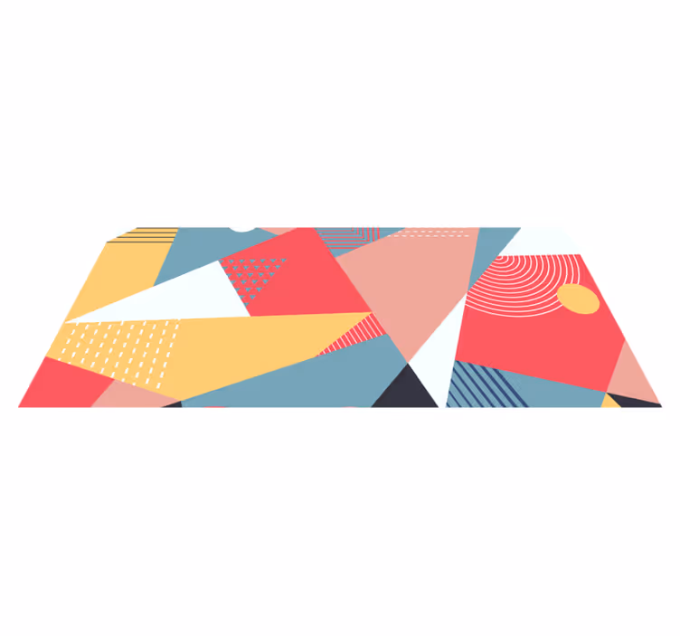Vinylteppich geometrisch Geometrisch bunt - TenStickers