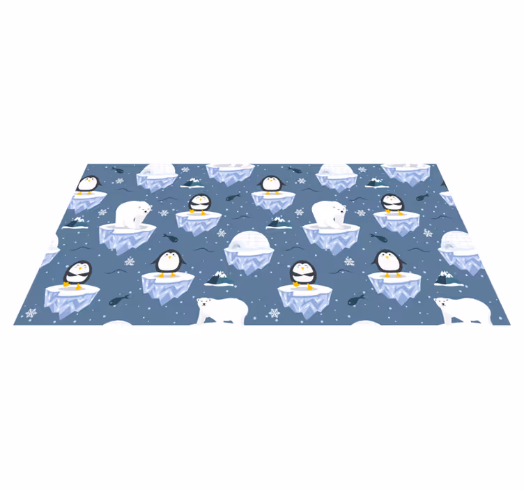 Vinyl Teppich Tiere polarfest - TenStickers