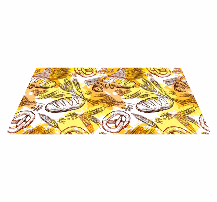 Vinylteppich Retro Bäckerei-Themen-Design - TenStickers