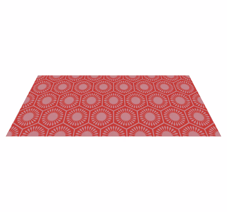 Vinyl Teppich geometrisch kreisförmiges motivensemble - TenStickers