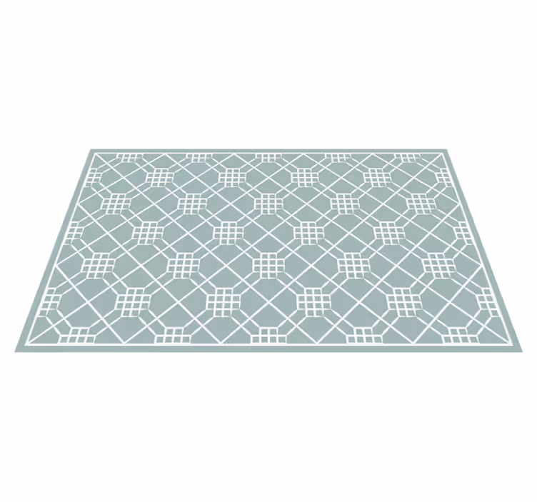 Vinyl Teppich Fliesenoptik geometrische kachelsymmetrie - TenStickers