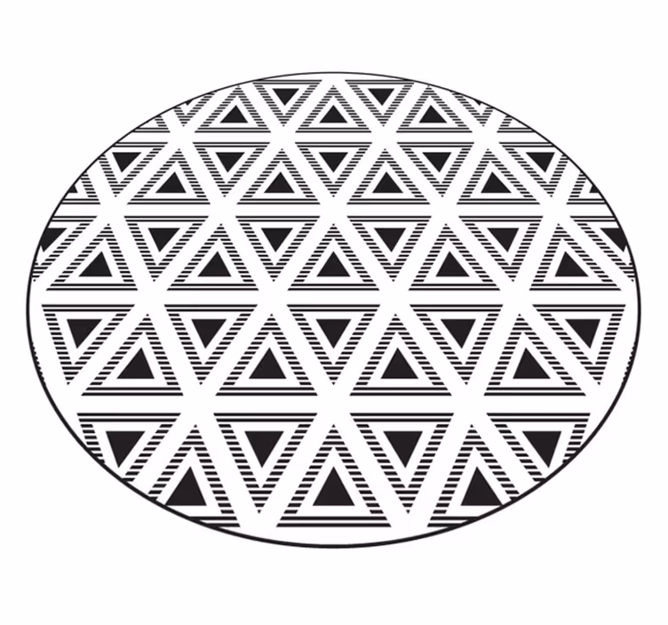 Vinyl teppich geometrisch dreiecks-komposition - TenStickers