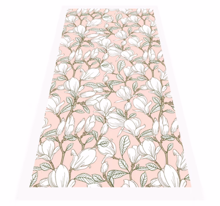 Vinyl Teppich Blumen blumenillustration - TenStickers