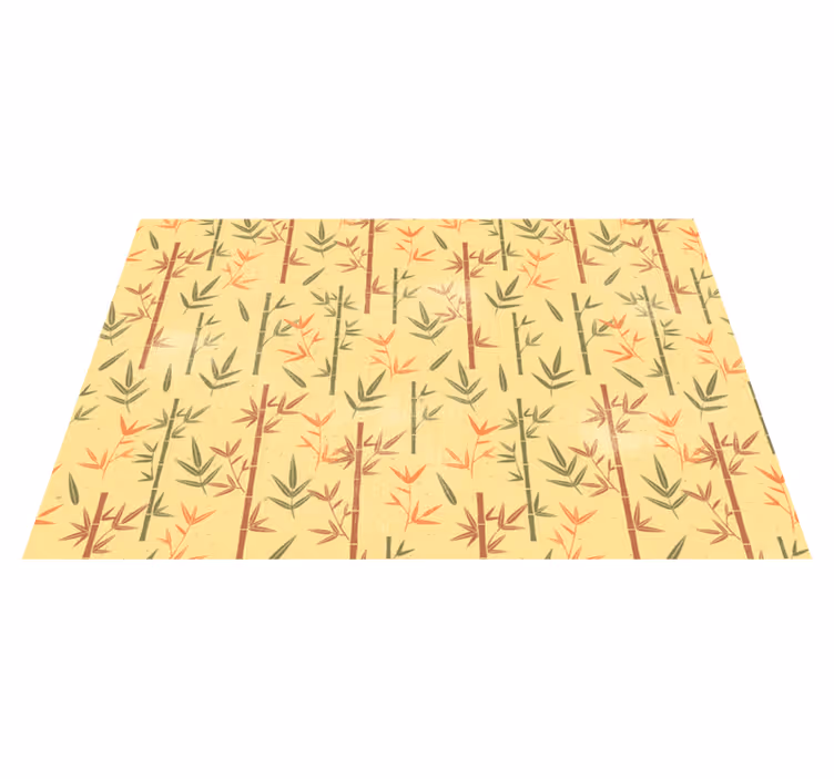 Vinyl Teppich Blumen botanischer bambus - TenStickers