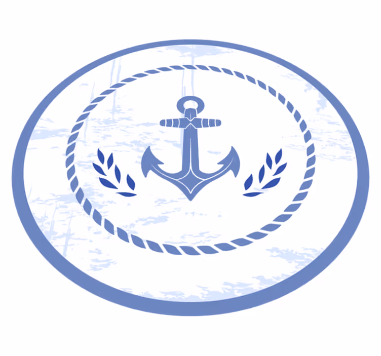 Vinylteppich Vintage Anker auf einem schiff - TenStickers