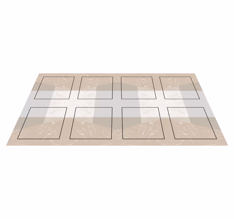 Vinyl Teppich Küche marmorquadrate - TenStickers