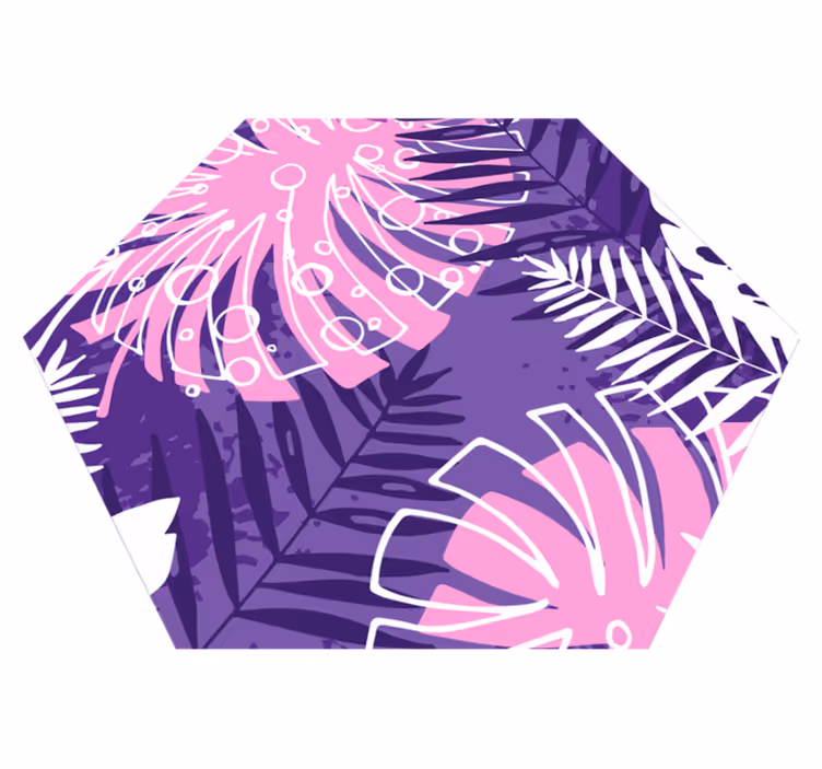 Vinyl Teppich Blumen botanische aussage - TenStickers