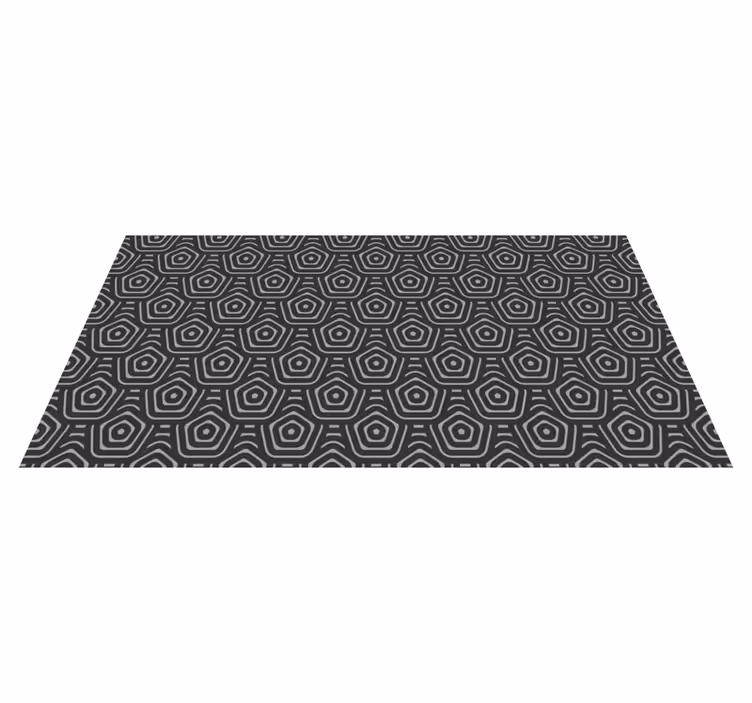 Vinyl Teppich geometrisch konzentrische diamanten - TenStickers