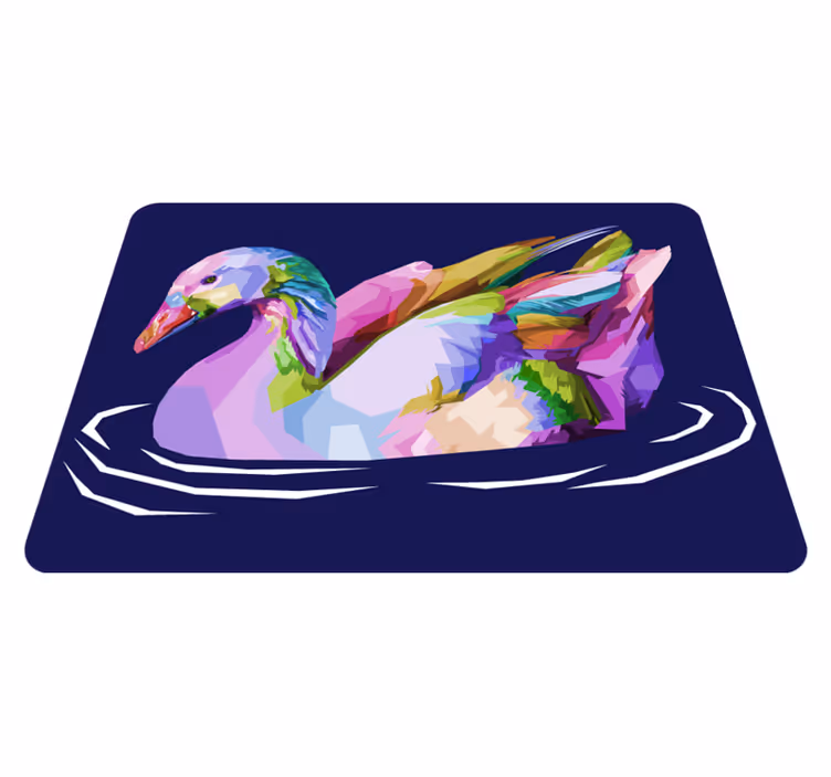 Vinyl Teppich Tiere abstrakte entenkunst - TenStickers