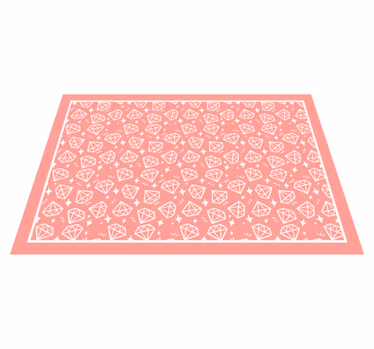 Vinyl Teppich Textur geometrisches rautenmuster - TenStickers