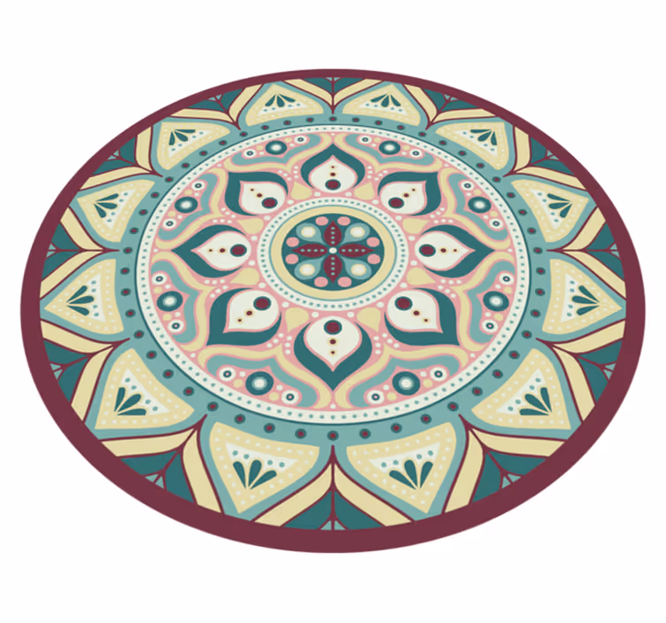 Vinyl Teppich Mandala mandala kreisförmiges design - TenStickers