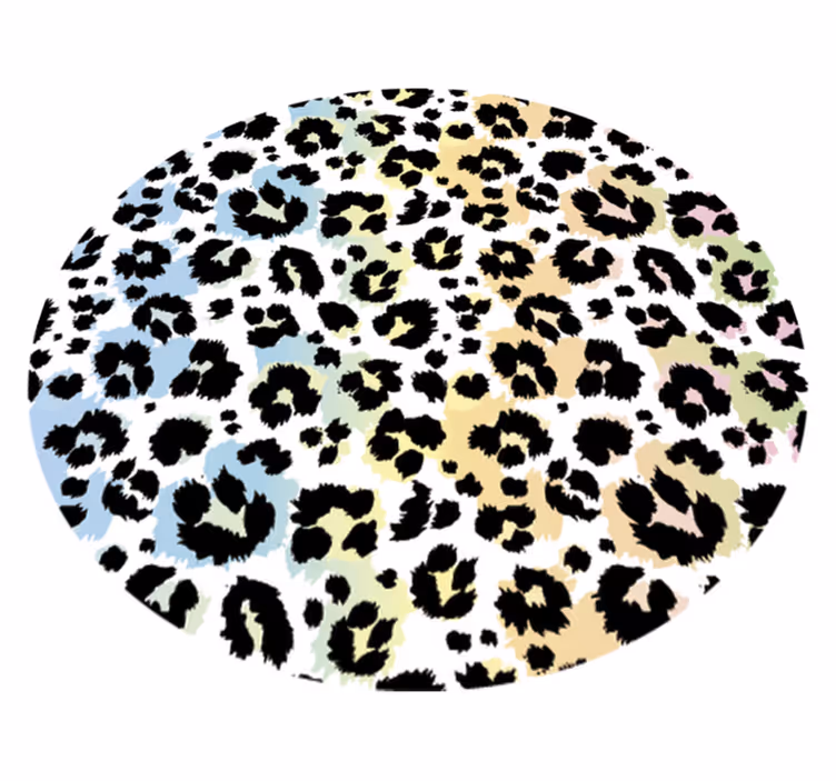 Vinyl Teppich Tiermuster muster mit leopardenflecken - TenStickers