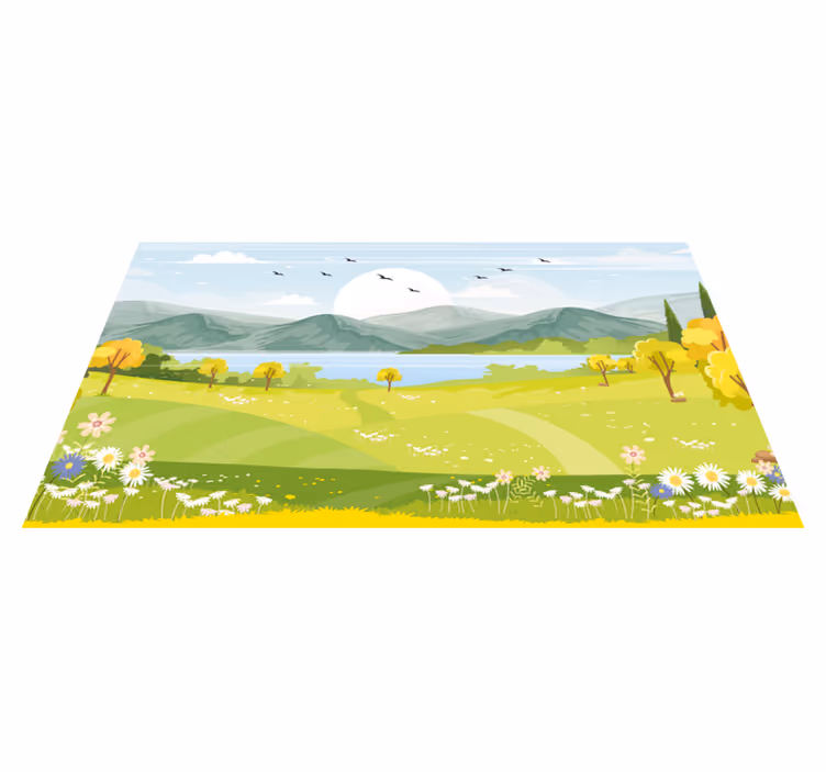 Vinyl Teppich Natur pastorale landschaft - TenStickers