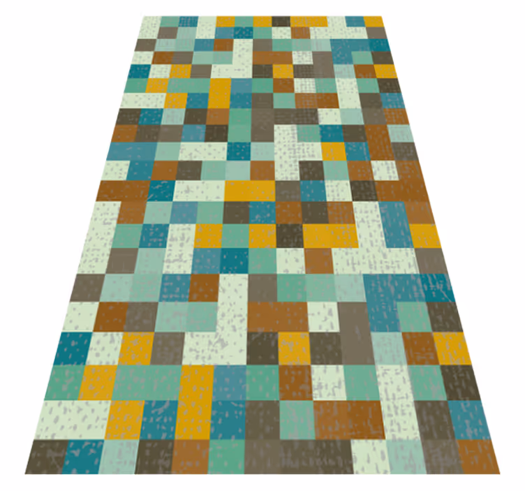 Vinyl Teppich geometrisch mosaikgeometrie - TenStickers