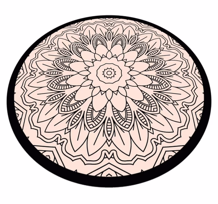 Vinyl Teppich Mandala mandala einfachheit - TenStickers