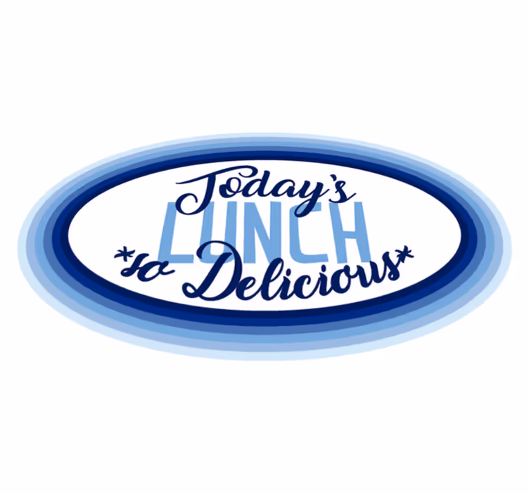Vinyl Teppich Spruch mittagessen so lecker - TenStickers