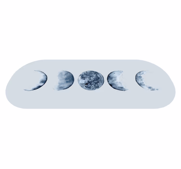 Vinyl Teppich Natur mondphasenfolge - TenStickers