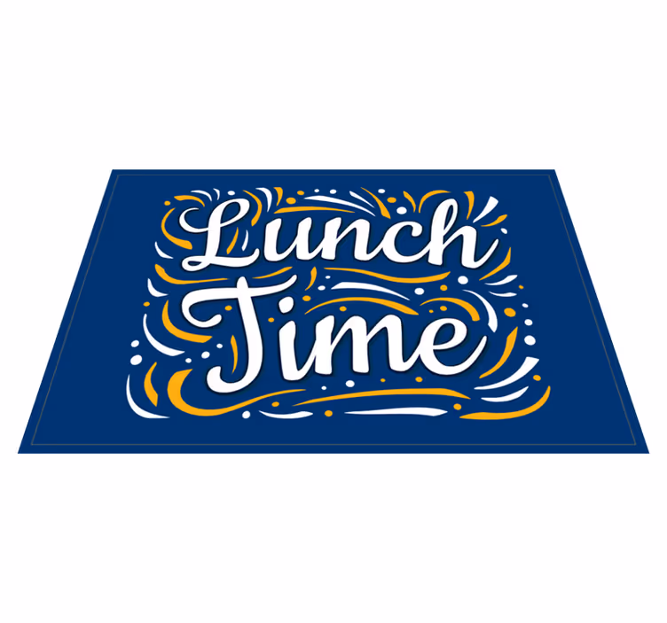 Vinyl Teppich Spruch mittagswirbel - TenStickers
