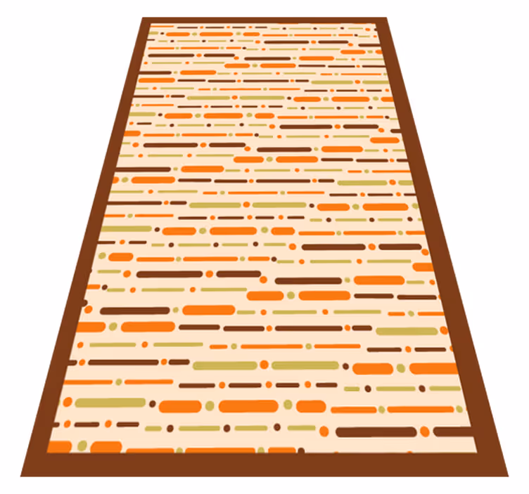 Vinyl Teppich gestreift linear gemustertes dekor - TenStickers