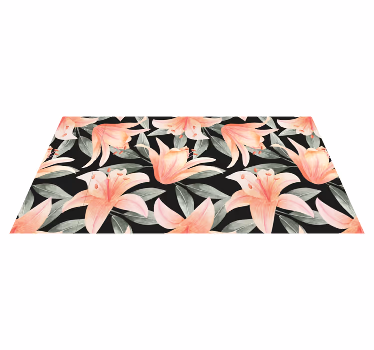 Vinyl Teppich Blumen blumenbrise bilder - TenStickers