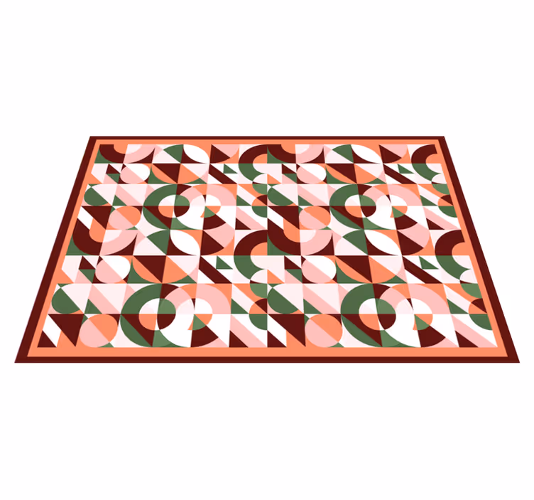 Vinyl Teppich geometrisch geometrisches mosaikmuster - TenStickers