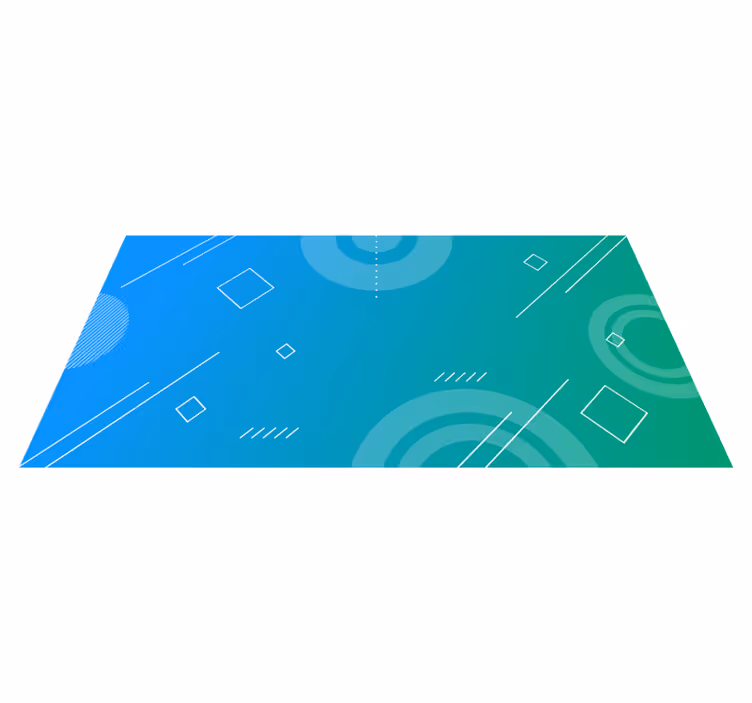 Vinyl teppich geometrisch abstrakter farbverlauf - TenStickers