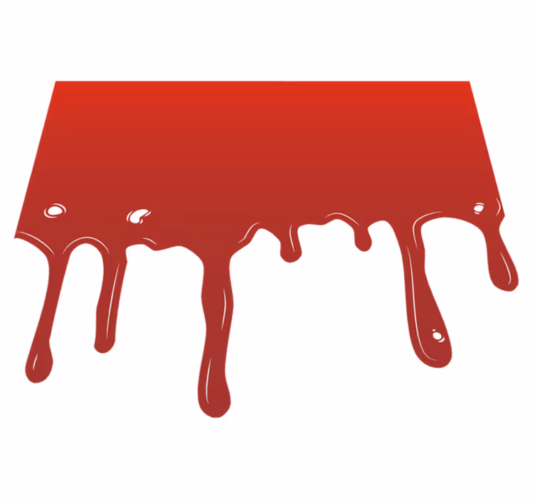 Vinyl Teppich Halloween tropfende farbe - TenStickers