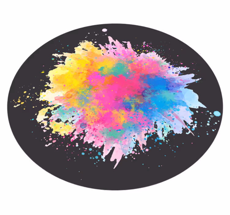 Vinyl Teppich Textur bunte spritzerexplosion - TenStickers