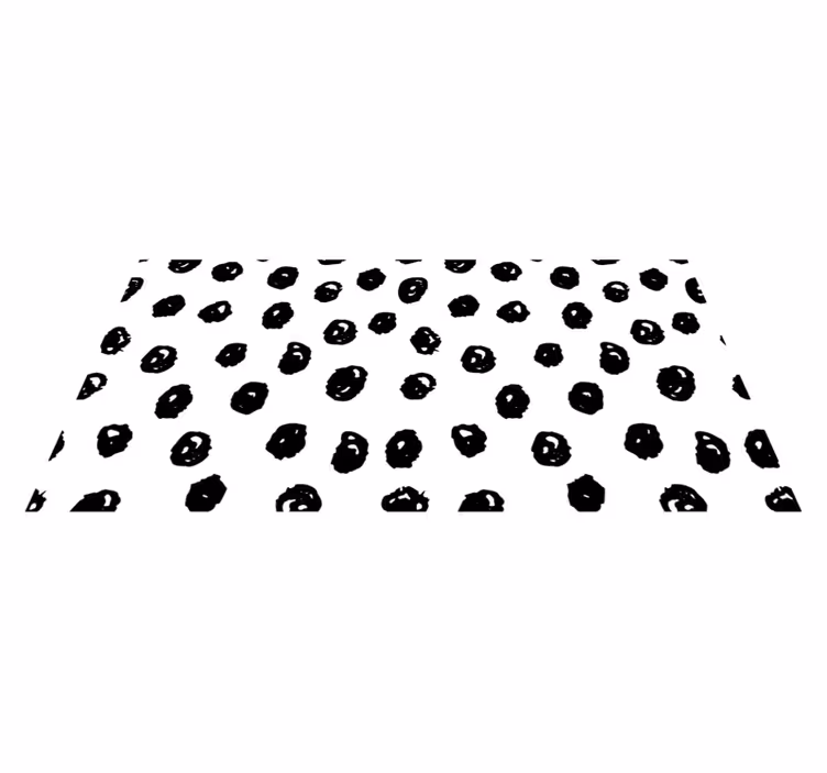 Vinylteppich modern Schwarzes punktmuster - TenStickers