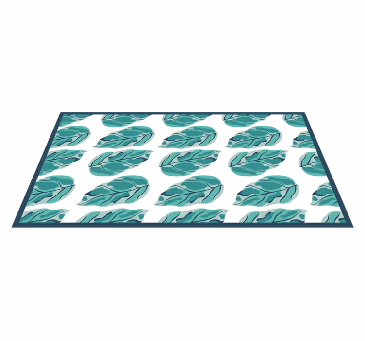 Vinyl Teppich Blumen belaubt botanisch - TenStickers