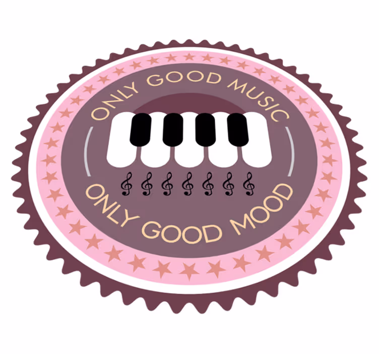 Vinyl Teppich Spruch musikalischer stimmungsaufheller - TenStickers