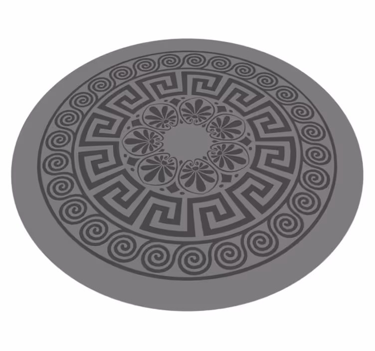 Vinyl Teppich Mandala mandala-inspiriertes motiv - TenStickers