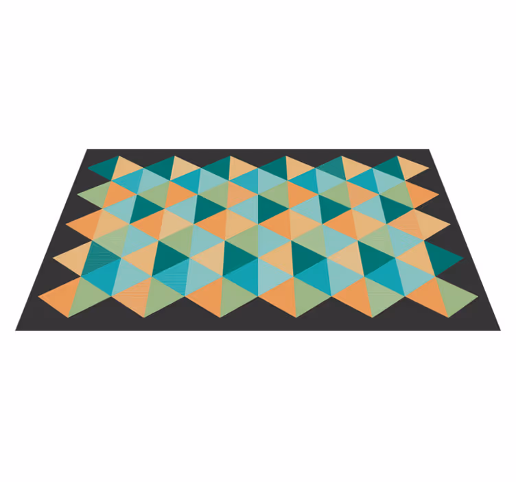 Vinyl Teppich geometrisch geometrisch gemusterte komposition - TenStickers