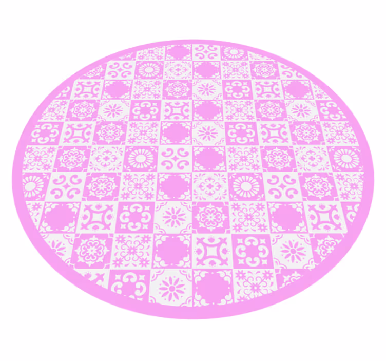 Vinyl Teppich Mandala mandala inspirierter kreis - TenStickers