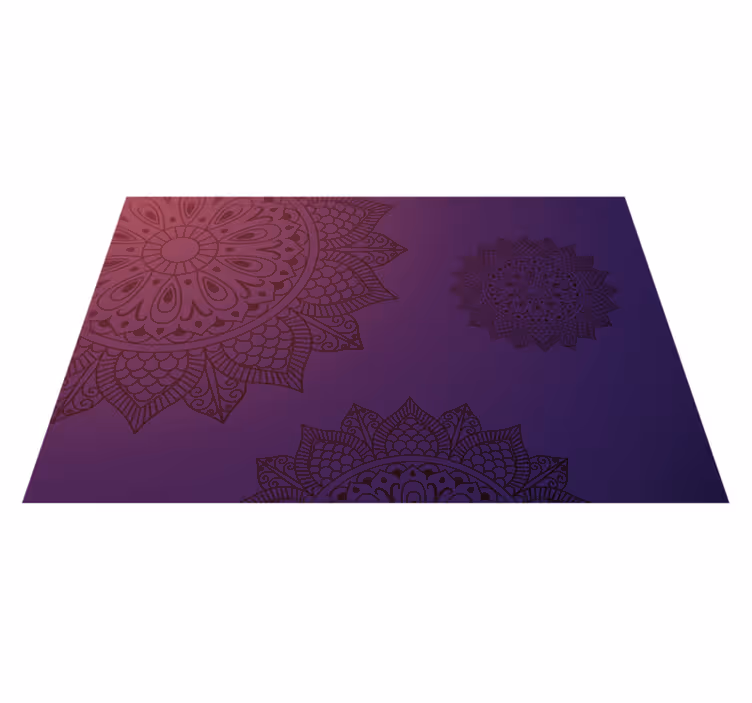 Vinyl Teppich Mandala teppich mit mandala-muster - TenStickers