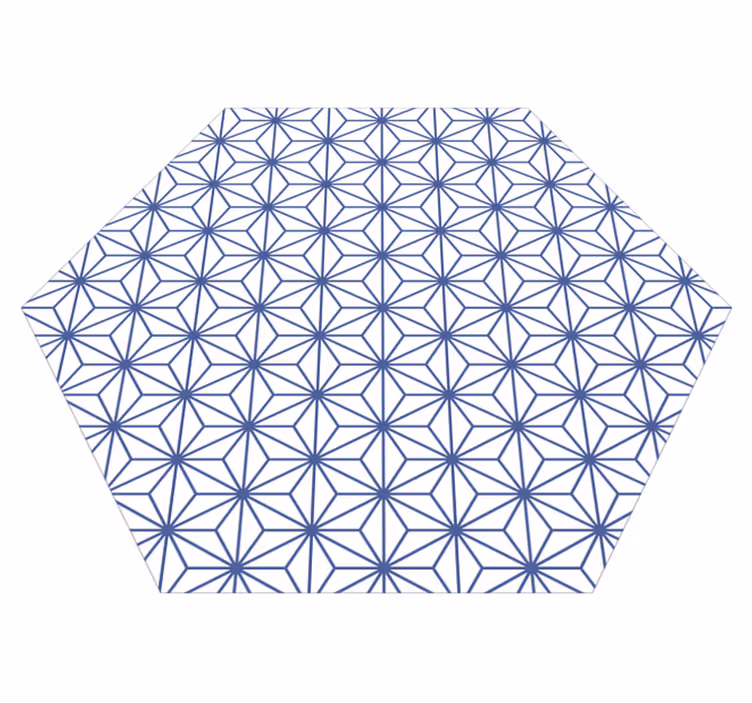 Vinyl Teppich geometrisch geometrische sternmuster - TenStickers
