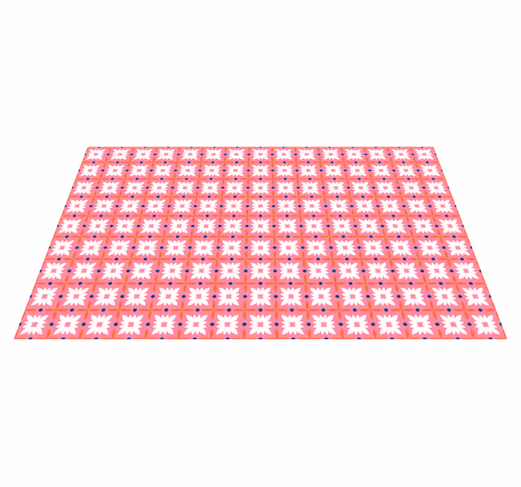 Vinyl Teppich Blumen blumenmusteroberfläche - TenStickers