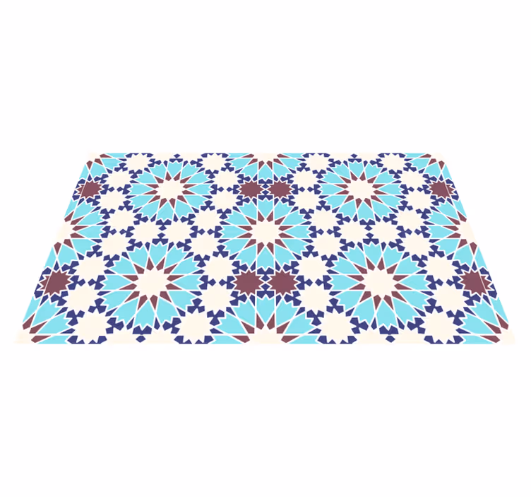 Vinylteppich Mosaik Blauer marokkaner - TenStickers
